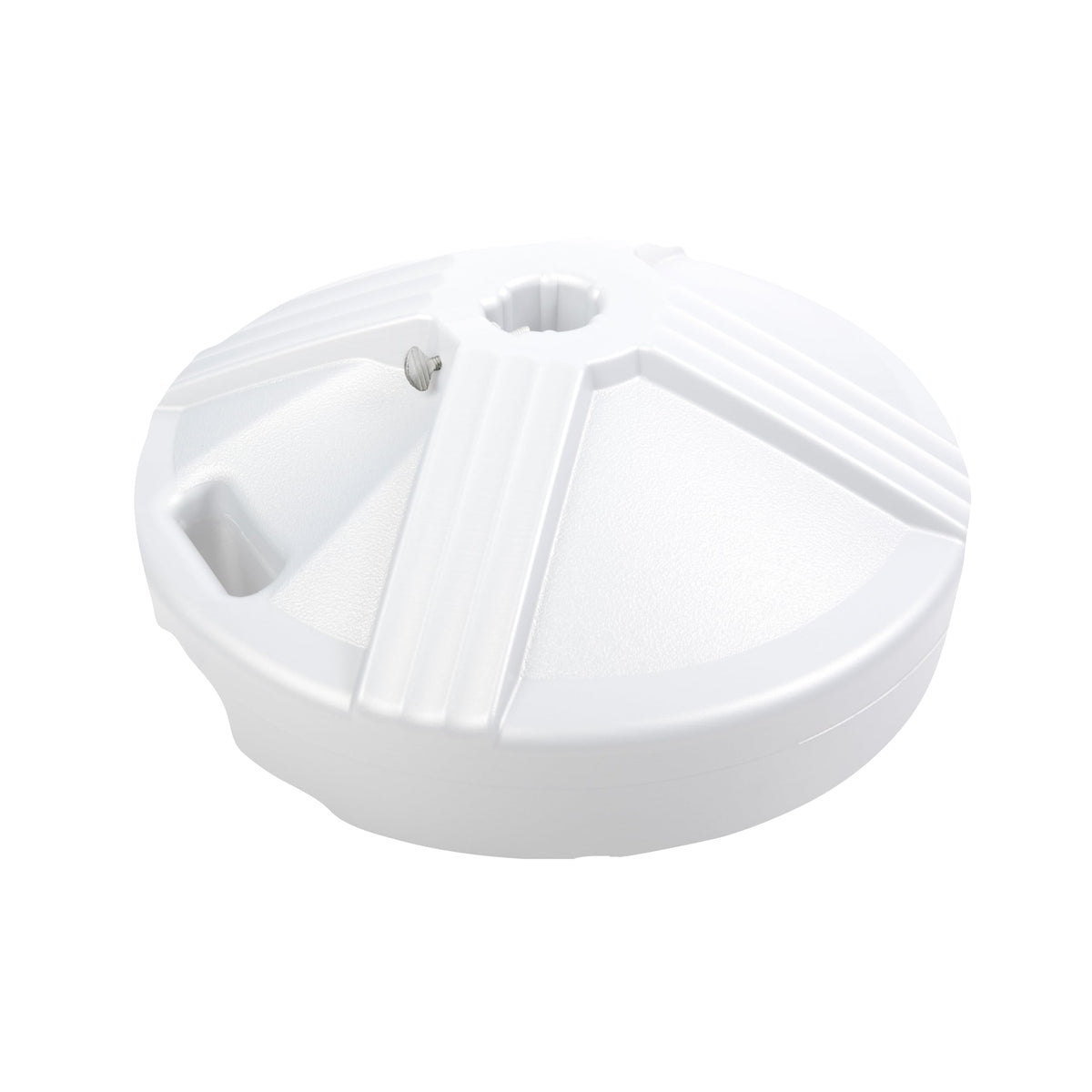 US Weight vista frontal de la base blanca con aspecto resistente