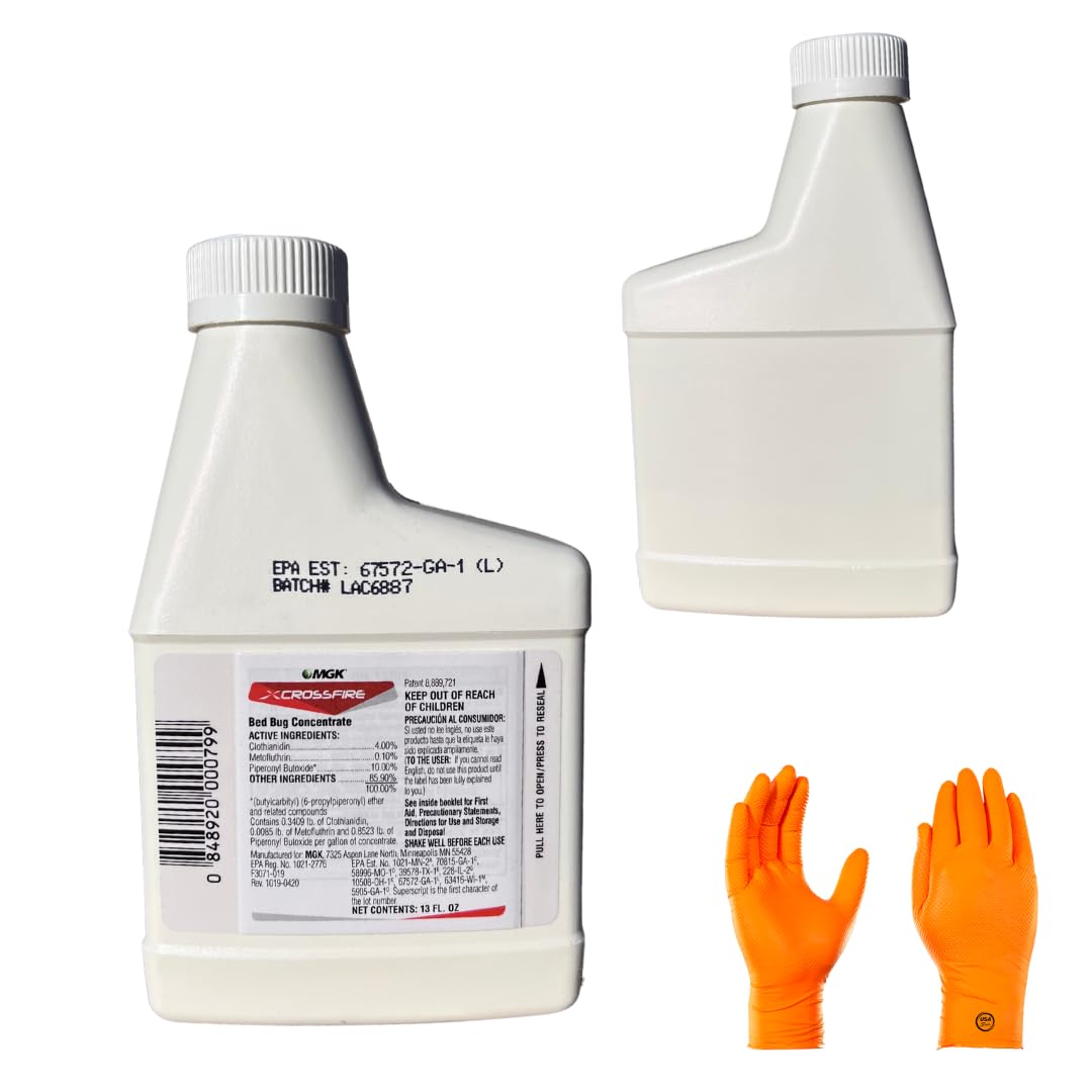 USA Supply Crossfire etiqueta con instrucciones visibles para aplicación segura