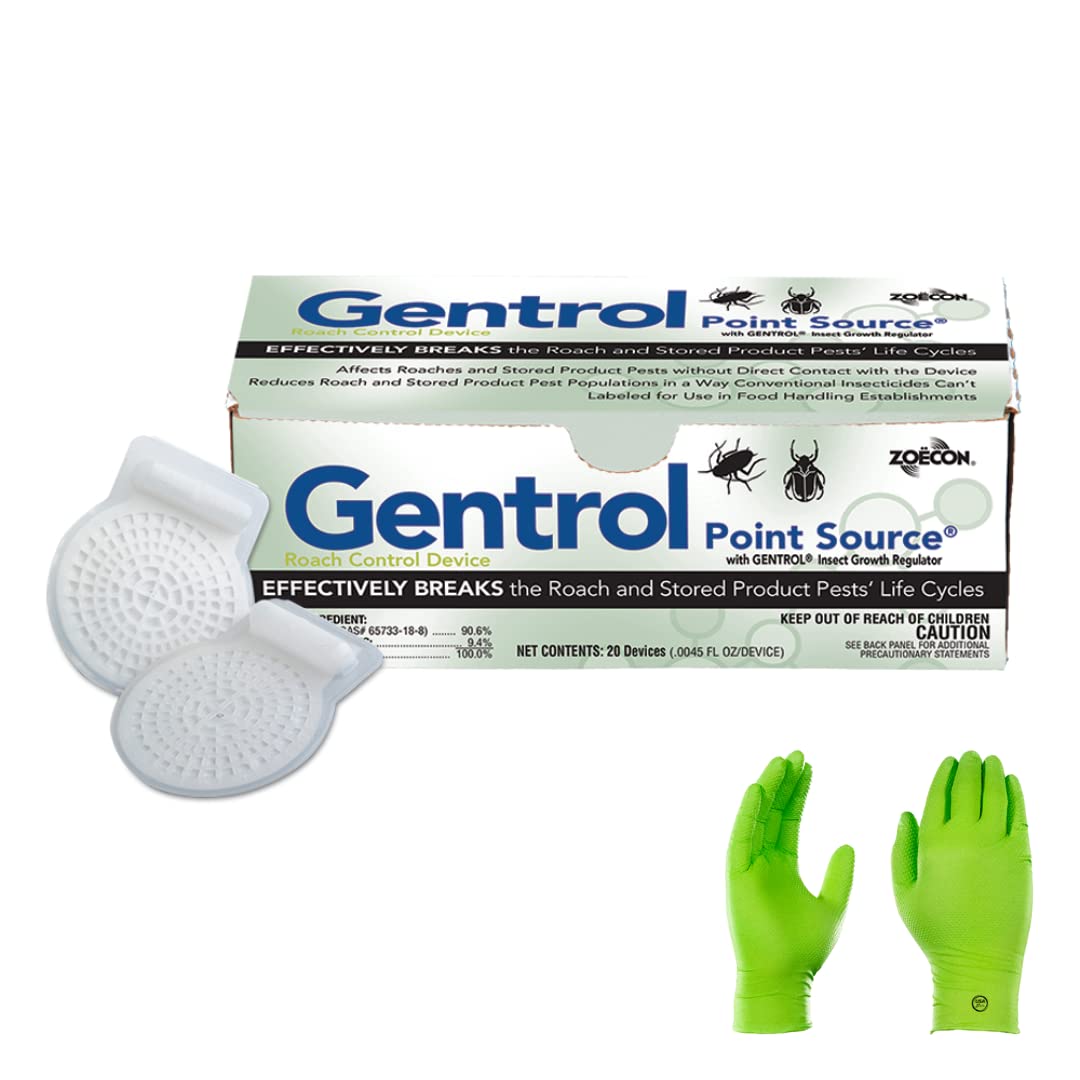 USA Supply disco Gentrol frontal mostrando paquete y adhesivo, control discreto