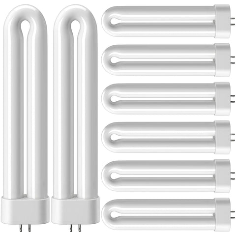 USKICH bombilla U 15W frontal mostrando forma y luz UV útil
