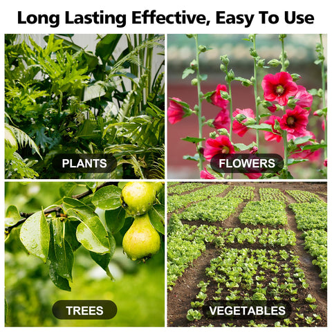 USKICH jardín con y sin esferas mostrando menos daño por herbívoros