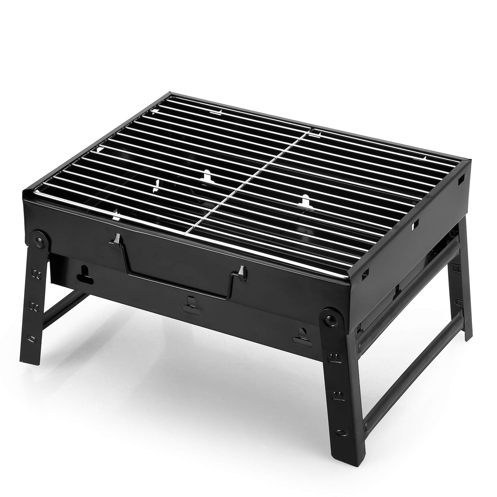 Uten parrilla frontal mostrando diseño compacto y estabilidad