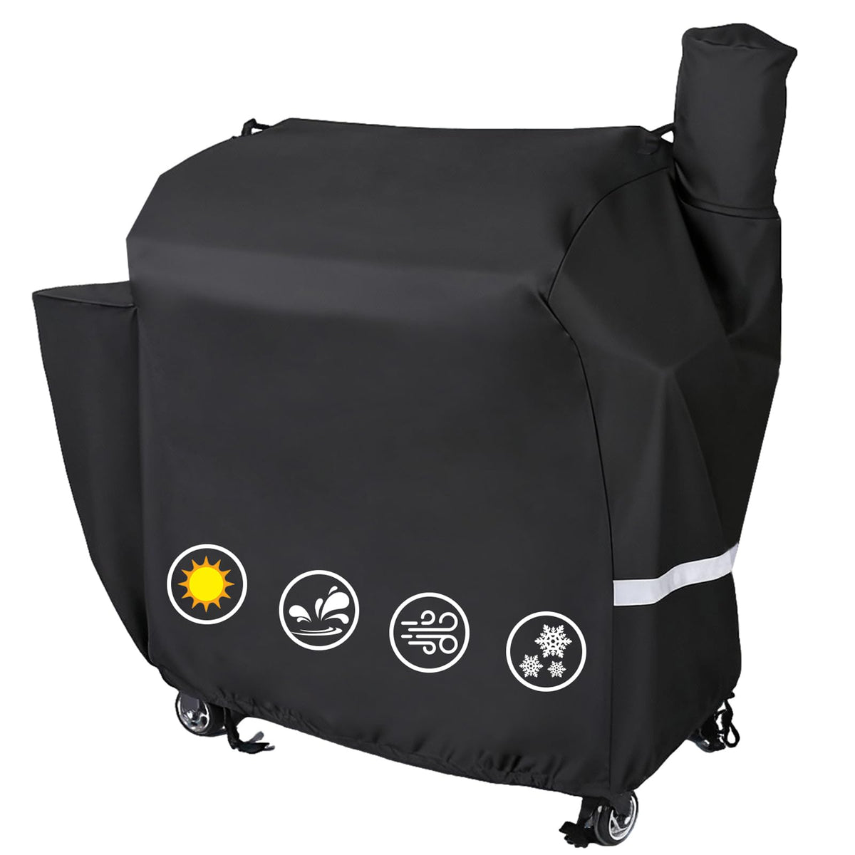 Utheer funda frontal protegiendo parrilla Rec Tec, protección contra lluvia