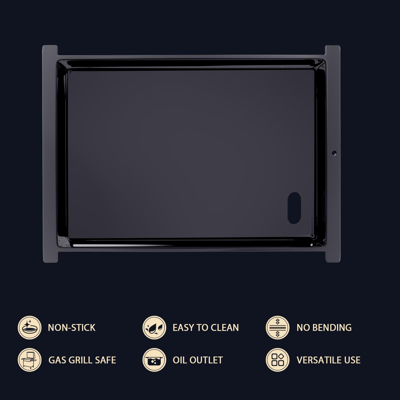 Utheer plancha instalada en Ninja FlexFlame PG300, convierte parrilla en plancha