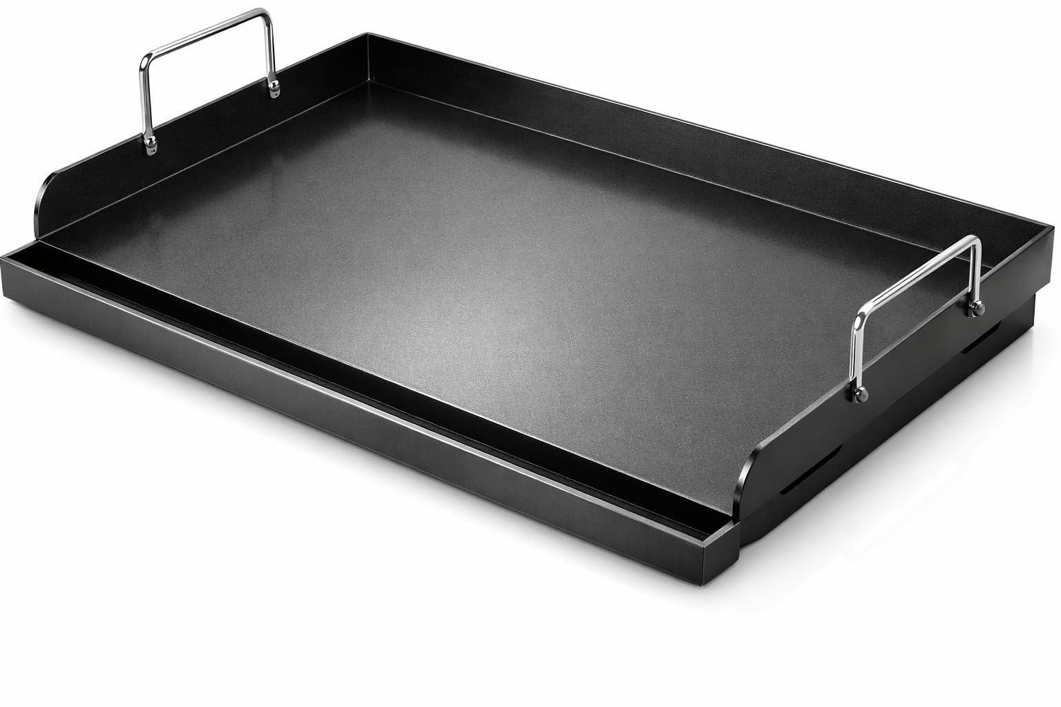 Utheer plancha frontal empaquetada mostrando tamaño y acabado, facilita actualización de parrilla