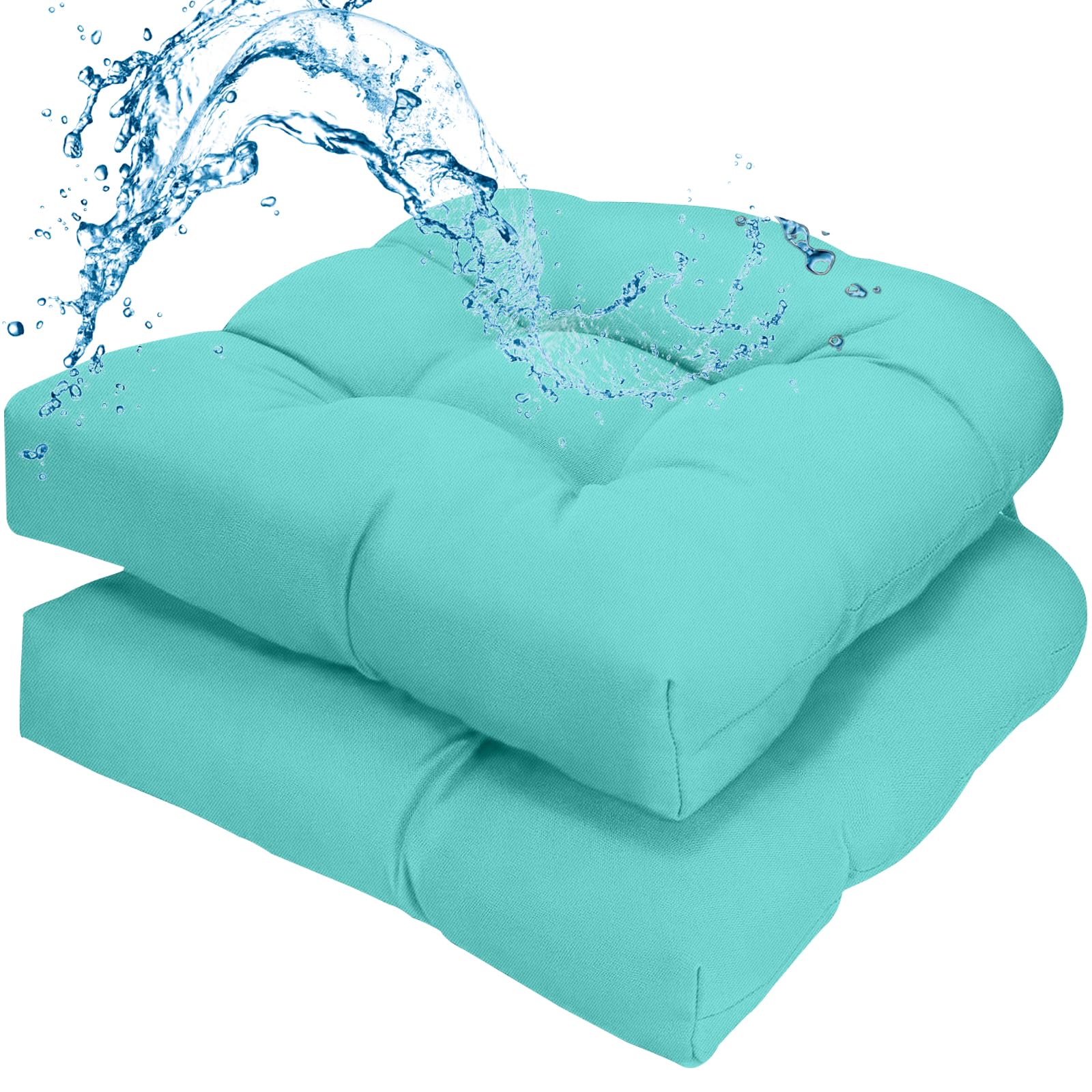 Uthem cojín frontal paquete teal muestra ajuste y color duradero