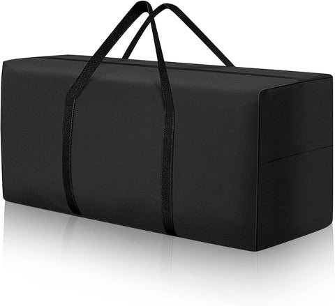 Uthem vista frontal de la bolsa guardacojines mostrando capacidad y protección