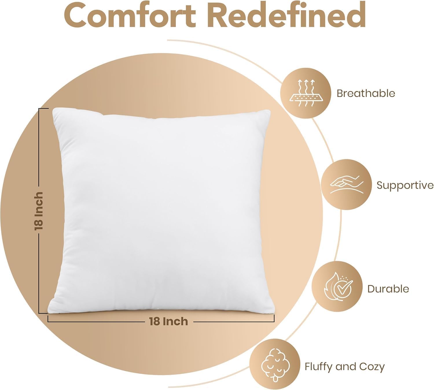 Utopia Bedding primer plano del relleno de fibra, soporte y suavidad