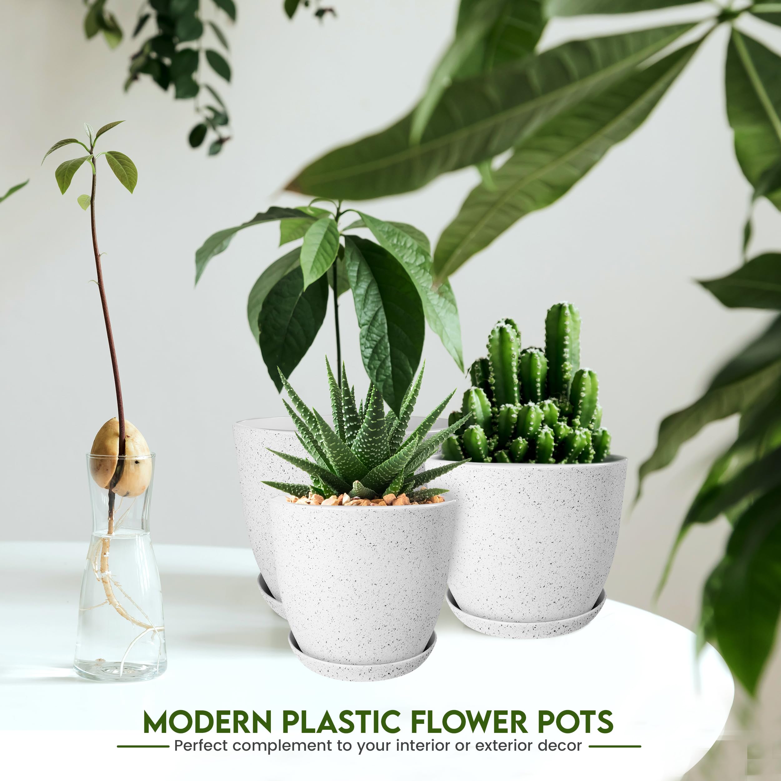 Utopia Home macetas en ambiente de salón aportando estilo y frescura