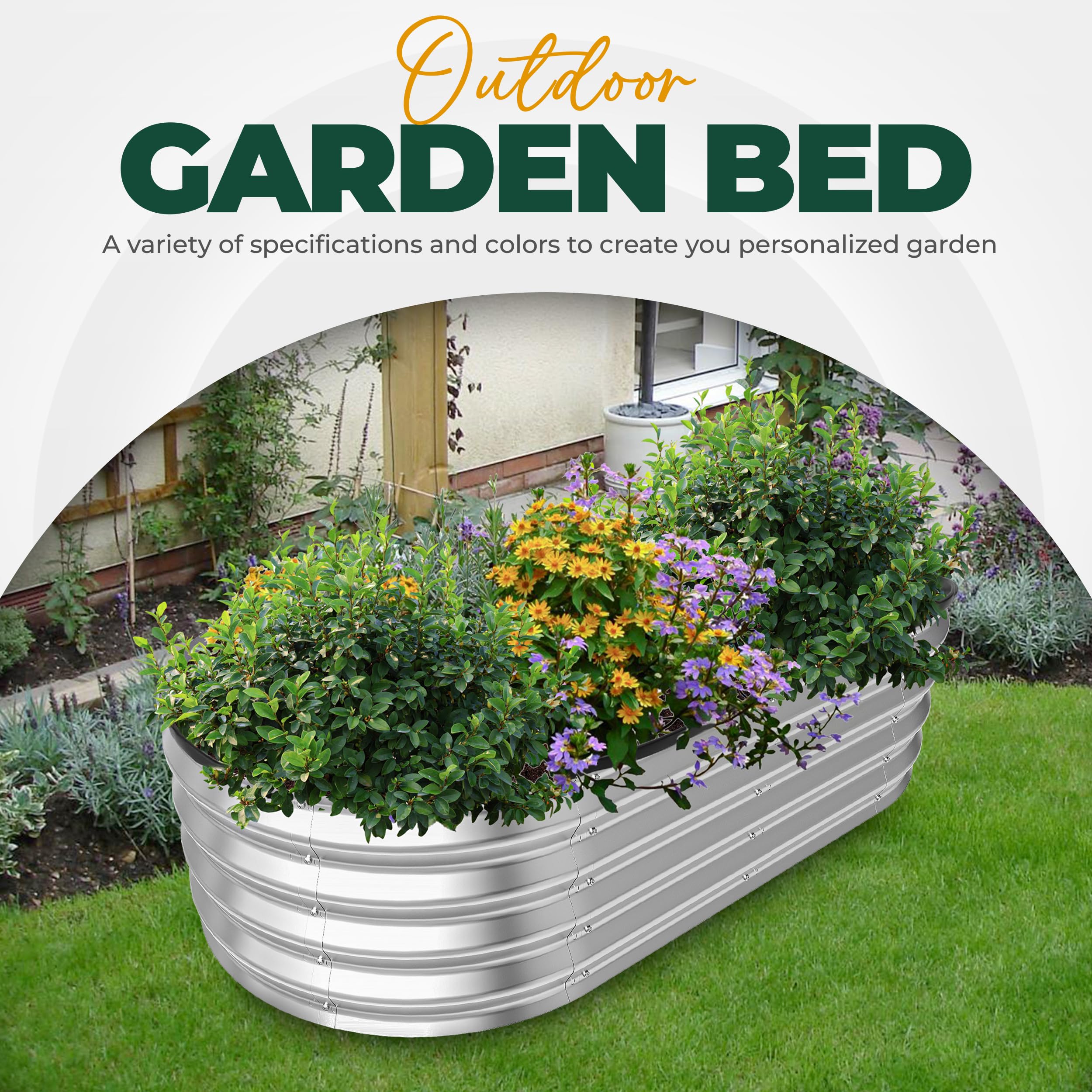 Utopia Home jardinera siendo llenada con sustrato para preparación rápida