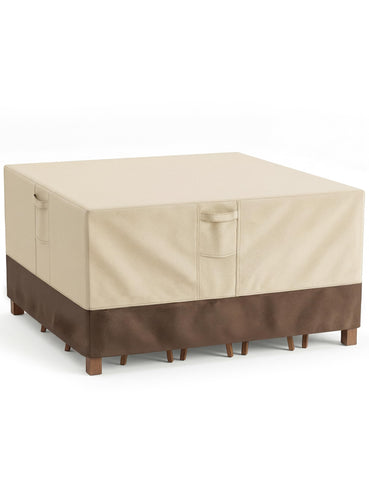 Vailge funda frontal protegiendo mesa rectangular contra lluvia