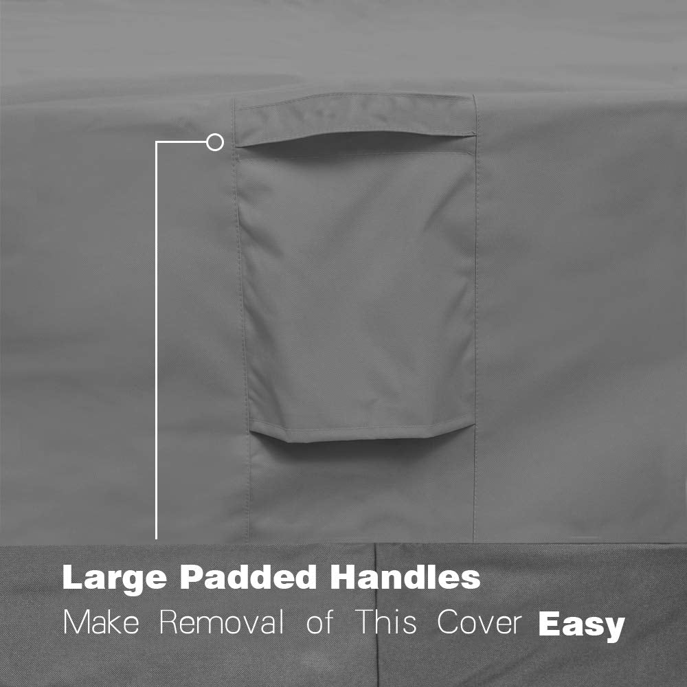 Vailge funda colocada en una silla de jardín para protección diaria