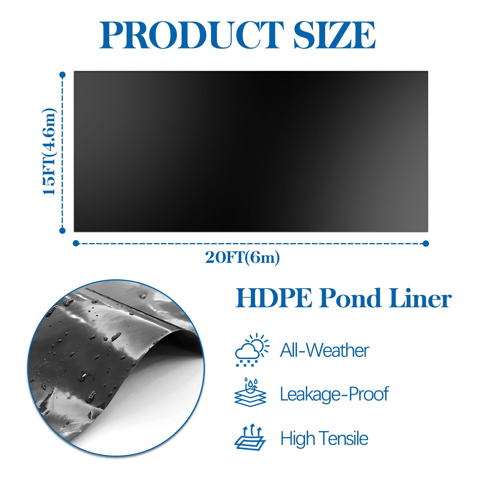 VANITURE detalle de textura HDPE resistente, evidencia durabilidad y resistencia