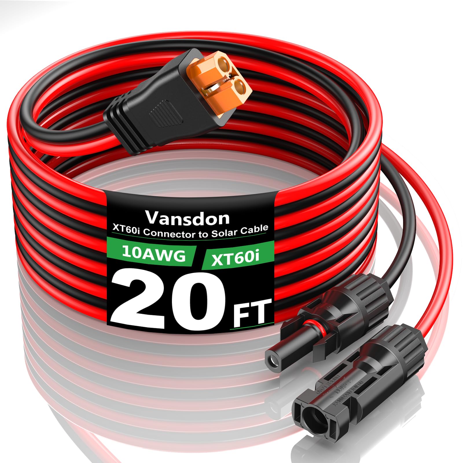 Vansdon conector XT60i frontal mostrando seguridad y durabilidad