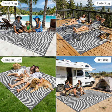 Vaukki lado reversible de la alfombra mostrando versatilidad en diseño