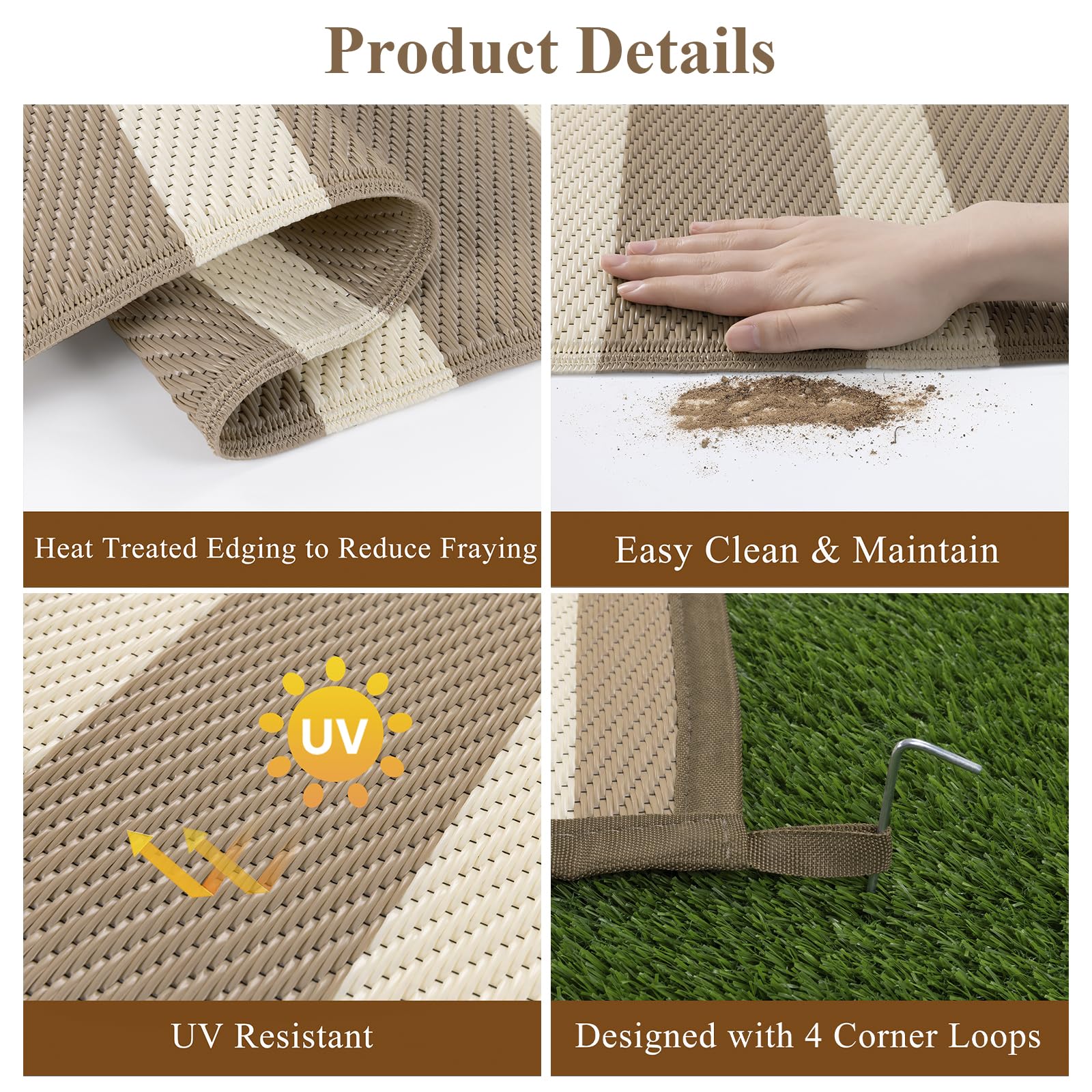 Vaukki textura de paja plástica, superficie impermeable y fácil limpieza
