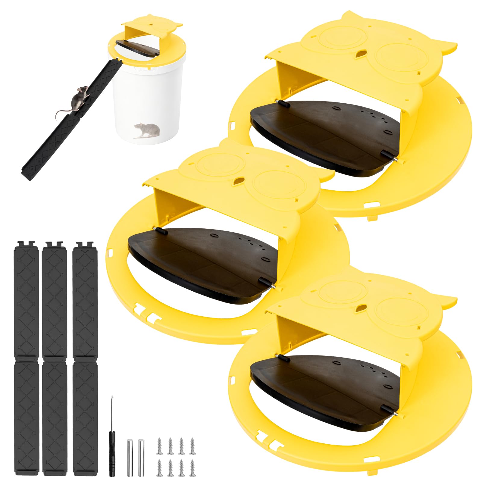 Vboergs tapa frontal montada en cubo, solución resistente para control de roedores