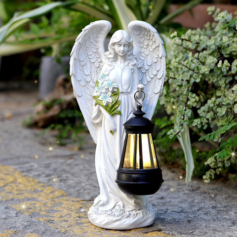 VChymm ángel frontal mostrando forma y decoración, mejora estética del jardín