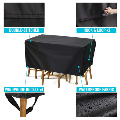 Velway ambiente de terraza protegida mostrando muebles secos y limpios