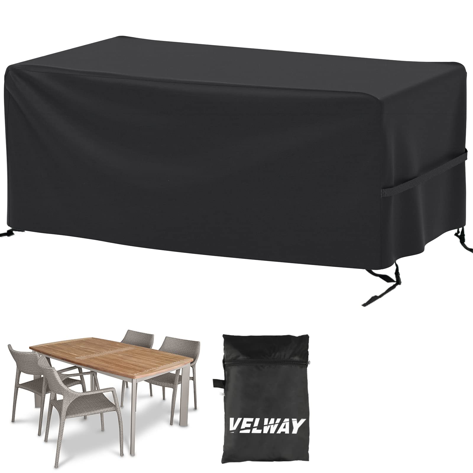 Velway vista frontal de la funda con cubierta completa y protección visible
