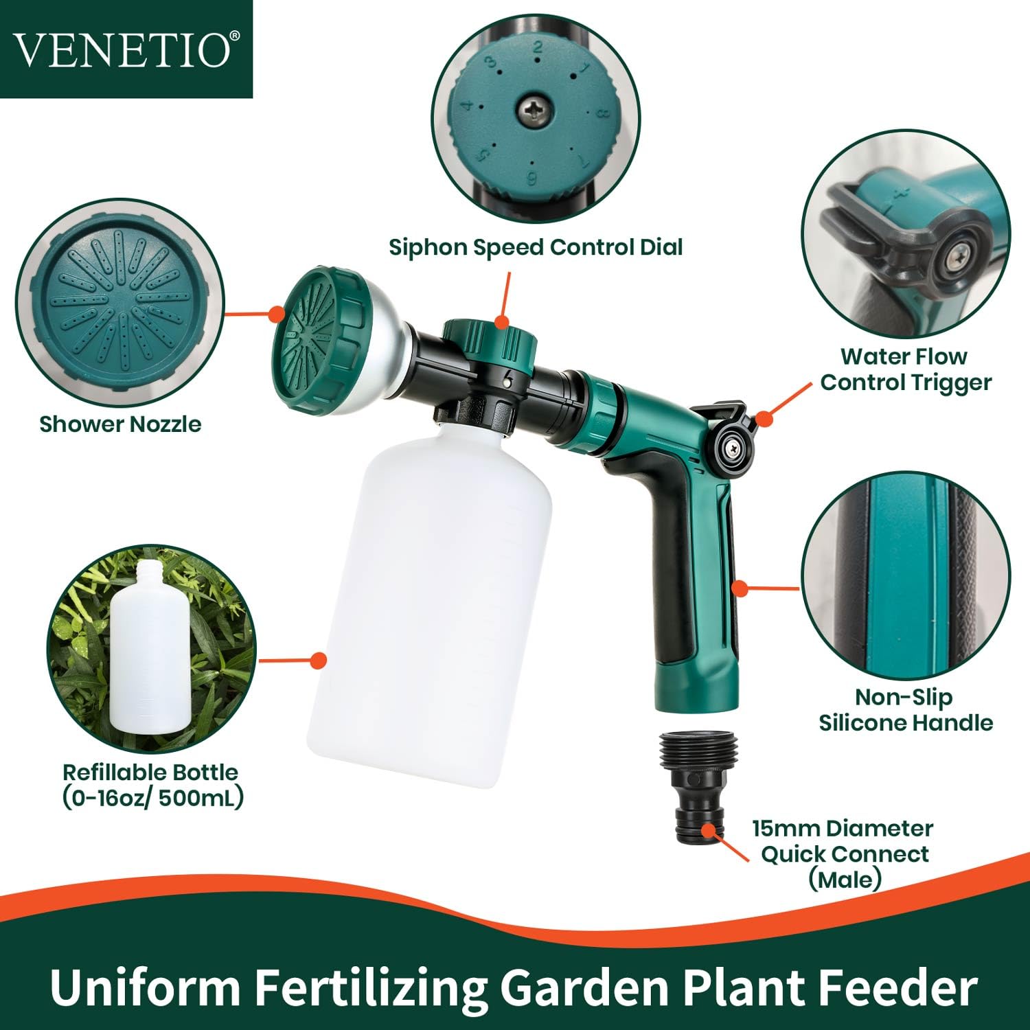 VENETIO en terraza con plantas mostrando resultado práctico y ordenado