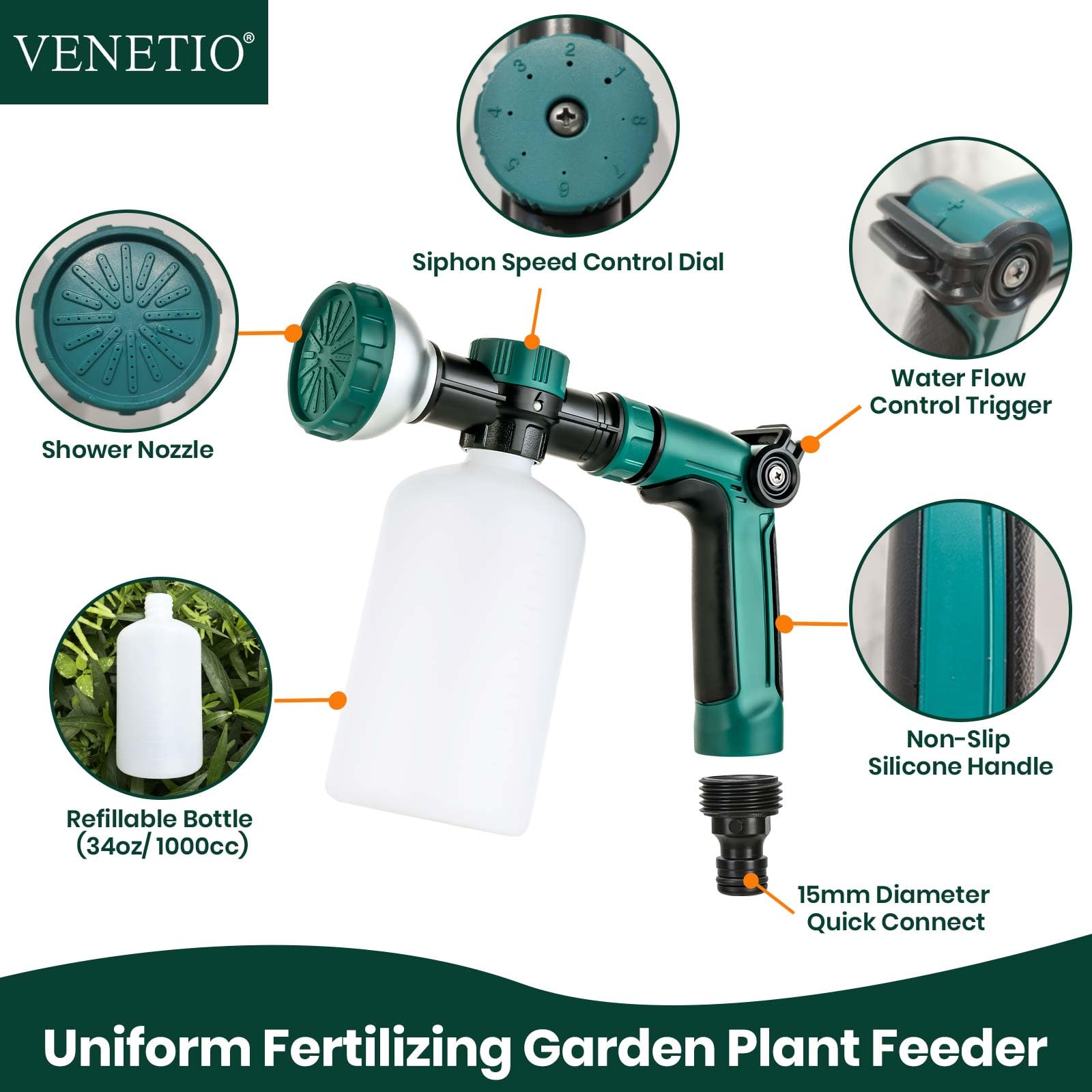 VENETIO limpiando terraza con chorro potente para eliminar suciedad resistente