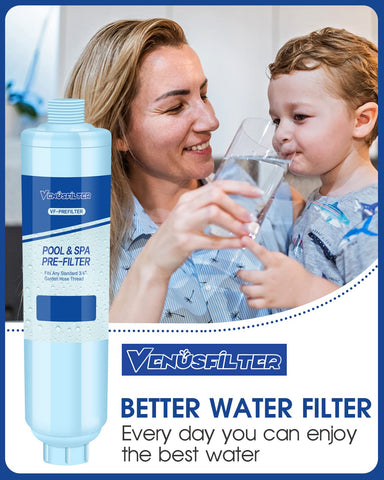 VENUSFILTER filtro durante lavado de coche en jardín, agua con menos olor