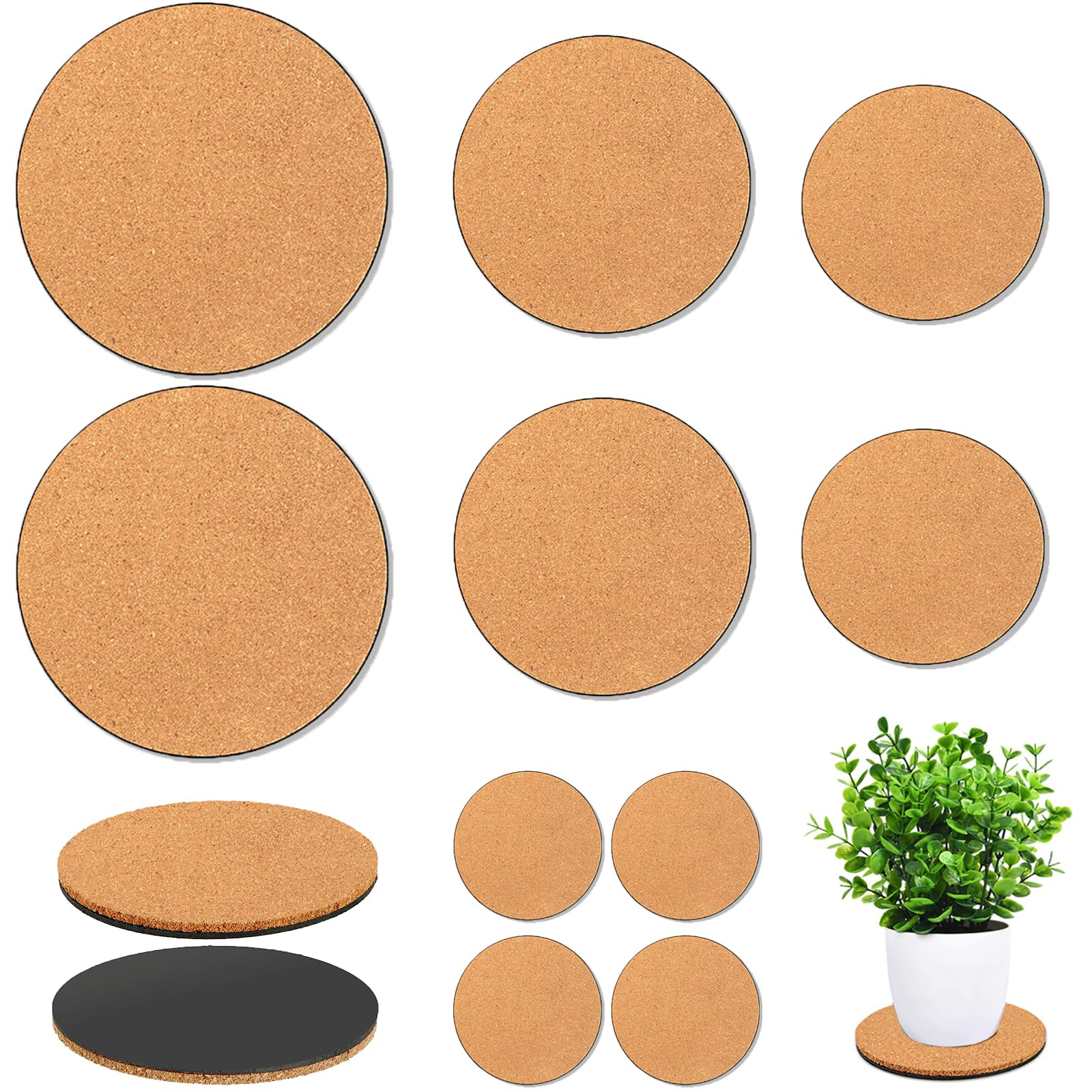 Venyat paquete frontal mostrando los 10 posavasos para plantas y su variedad