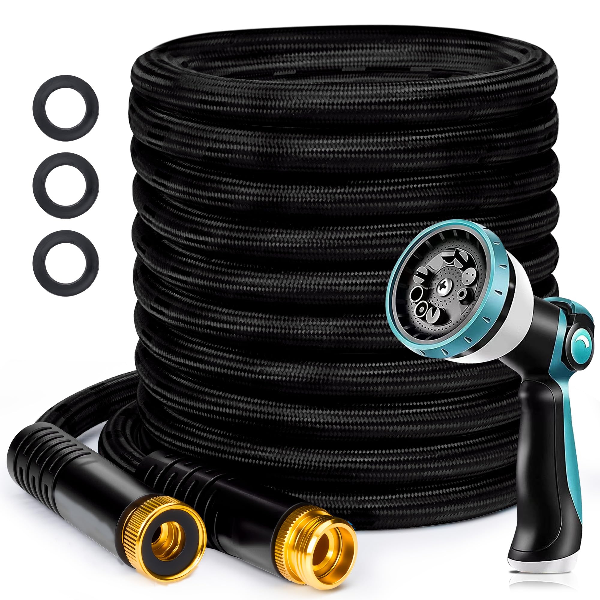 VERDOW manguera 50 ft vista frontal, ligera y resistente