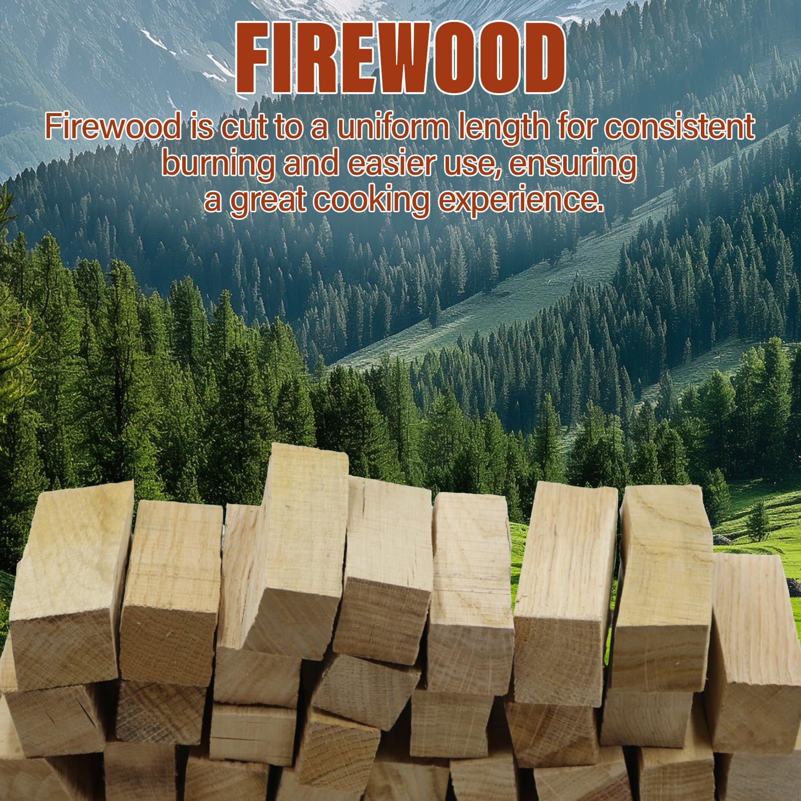 VERSAWOOD llamas controladas que ofrecen calor constante y brasas duraderas