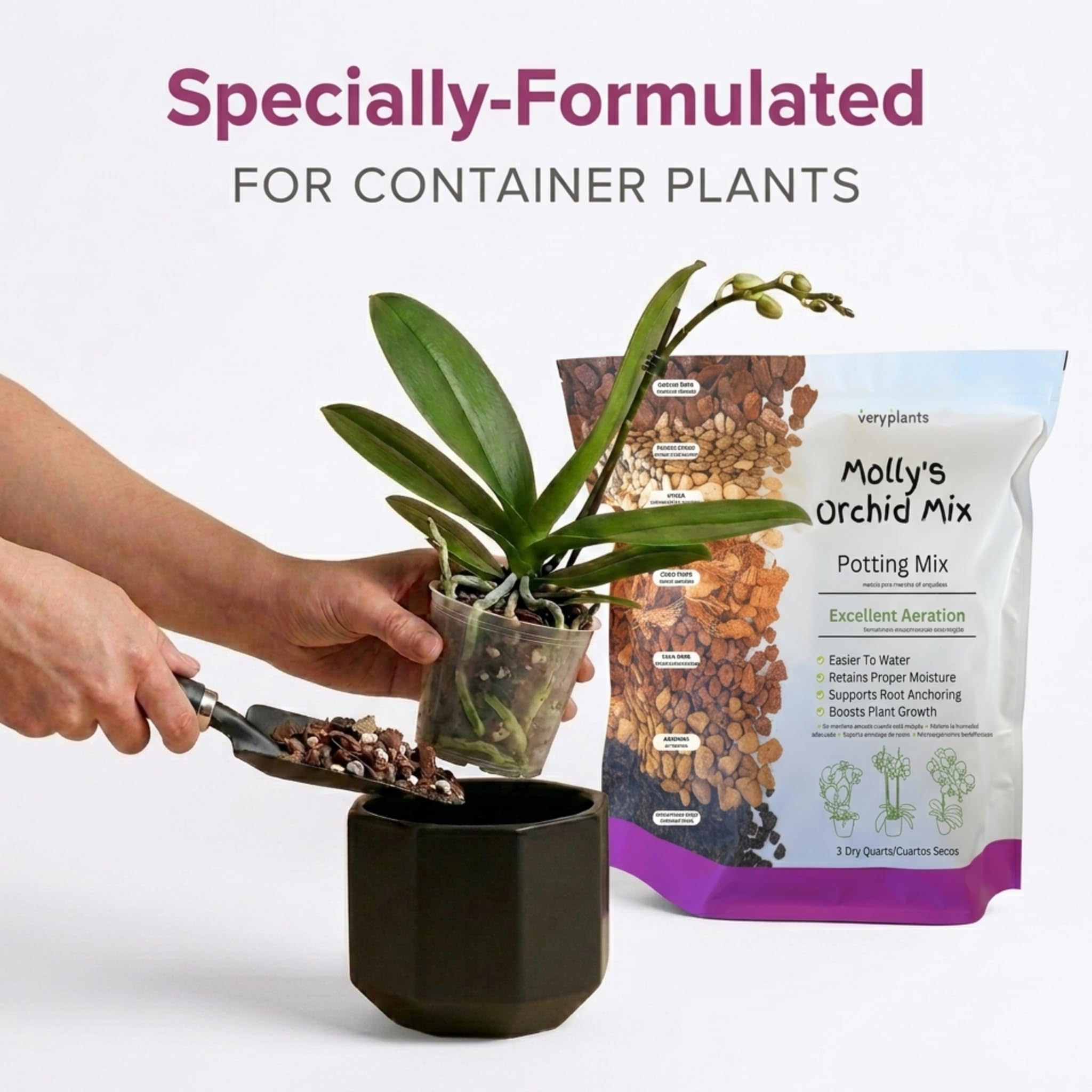 veryplants bolsa resellable abierta preservando frescura entre usos