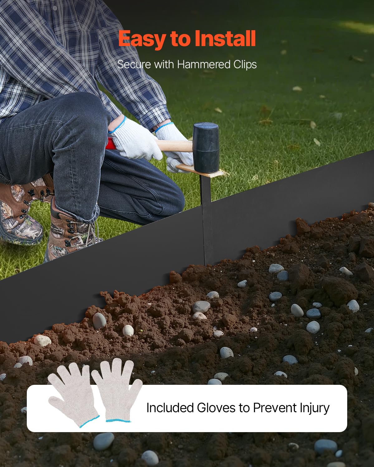 VEVOR borde curvado siguiendo contorno de jardín para diseño personalizado