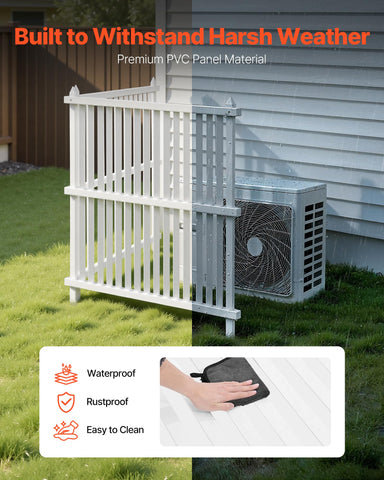 VEVOR celosía superior que permite ventilación y reduce presión de viento
