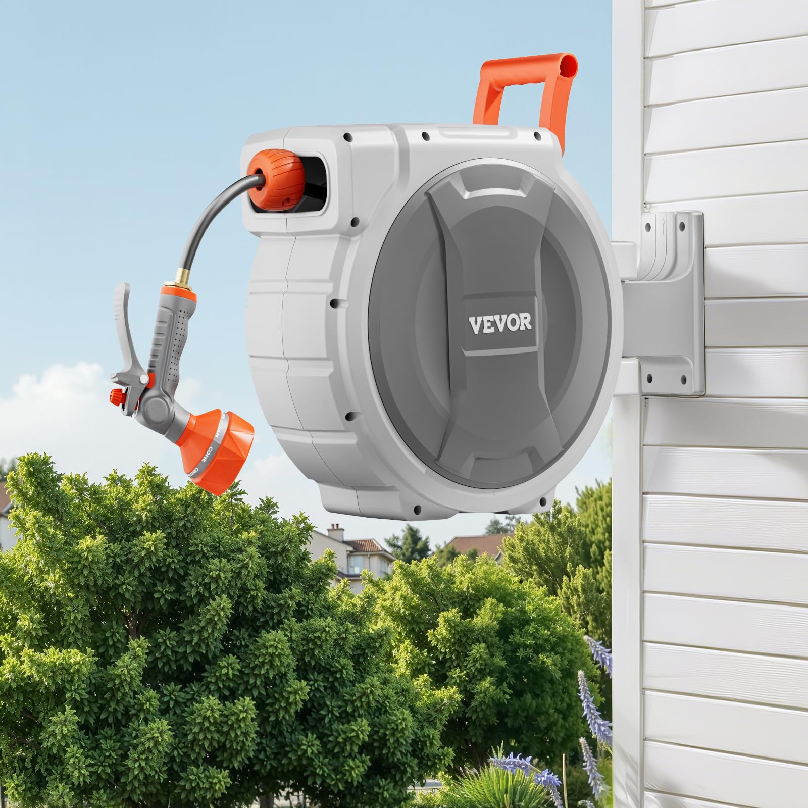 VEVOR comparación de tamaño para visualizar alcance de 65 ft
