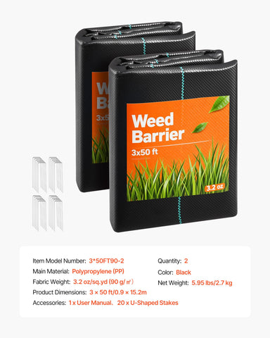 VEVOR etiqueta con especificación 3.2oz que indica durabilidad