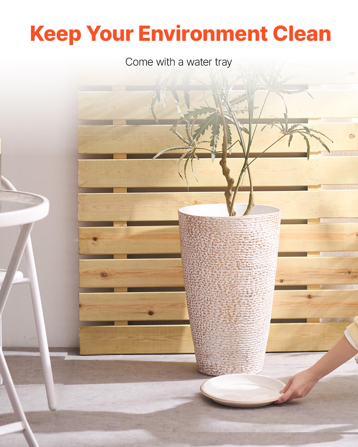 VEVOR primer plano de textura rayada que aporta acabado elegante