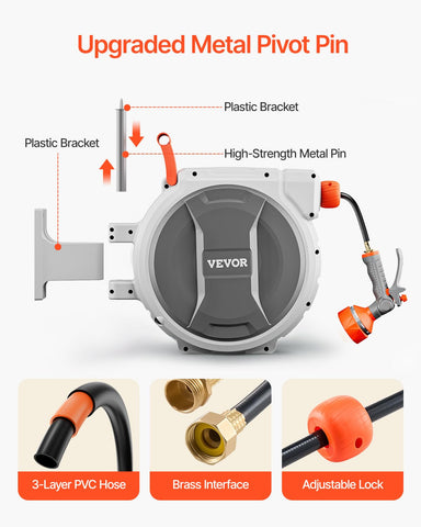 VEVOR vista del montaje en pared para instalación segura y estable