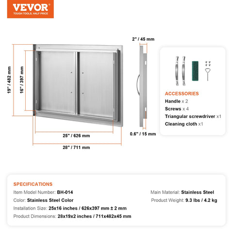 VEVOR plantilla de instalación 1:1 para corte preciso y guía