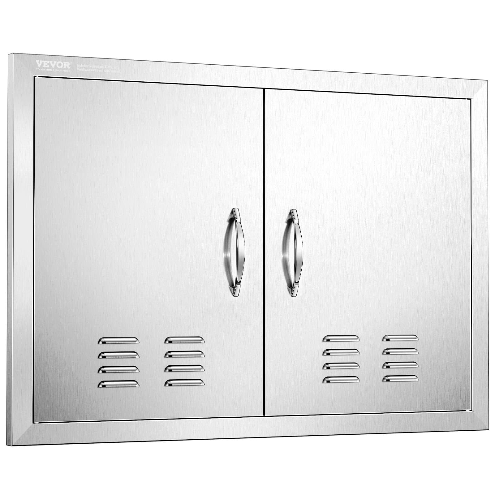 VEVOR puerta doble vista frontal resistente y estética para cocina exterior