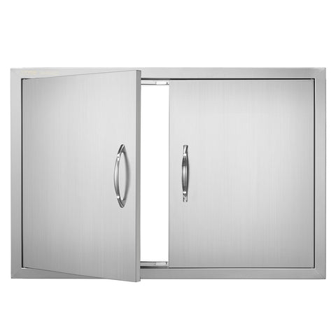 VEVOR puerta frontal de acero inoxidable, acabado resistente y aspecto profesional
