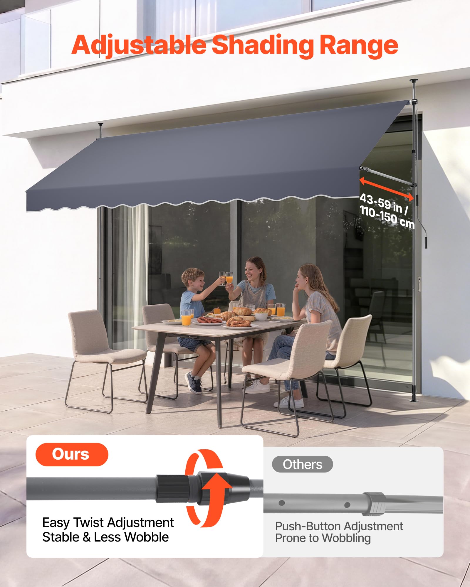 VEVOR tubo de enrollamiento de aluminio resistente y duradero