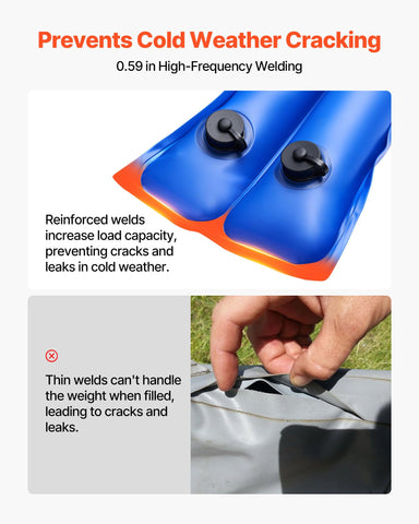 VEVOR primer plano del tapón de rosca con junta, sellado hermético confiable
