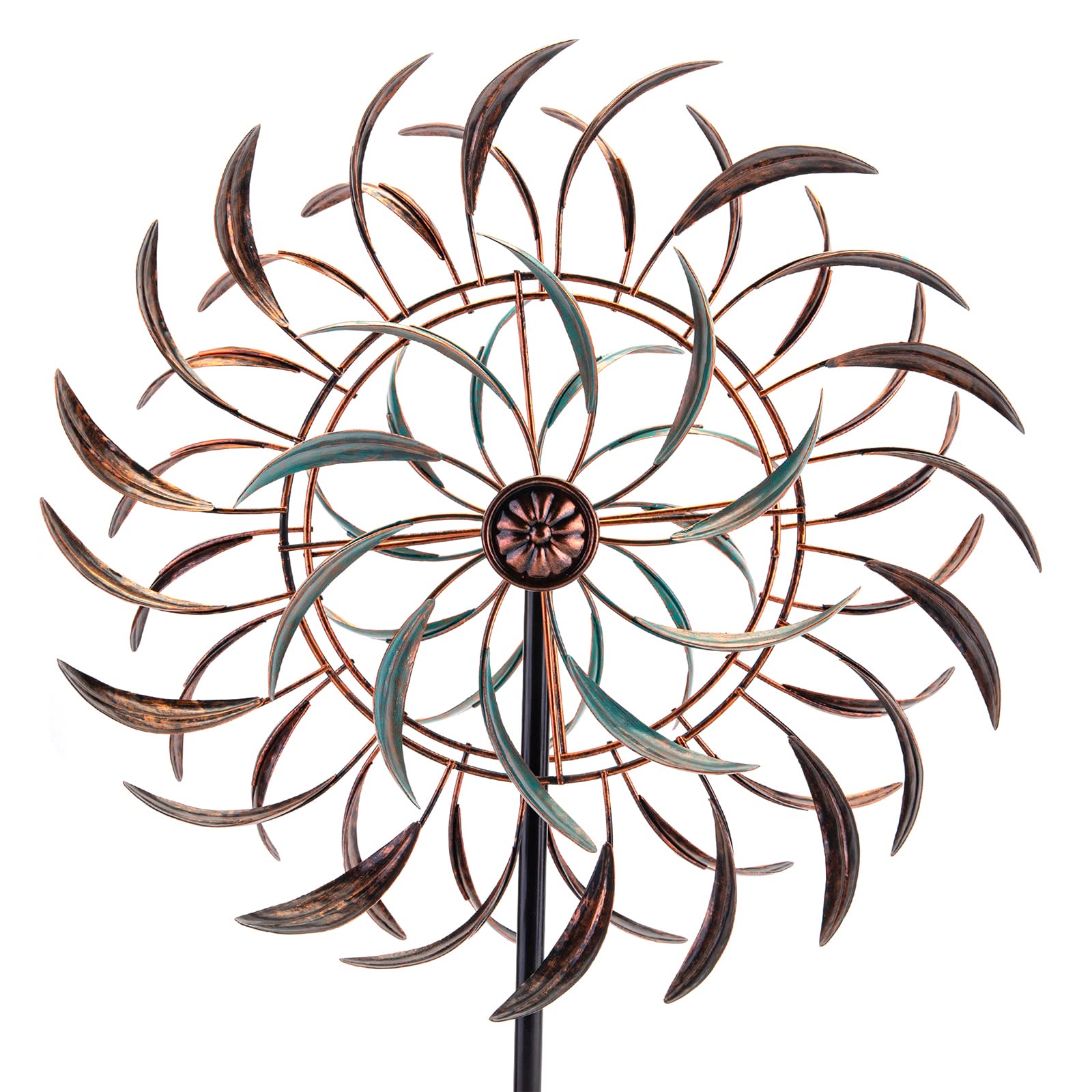 VEWOGARDEN vista frontal del spinner como pieza decorativa brillante