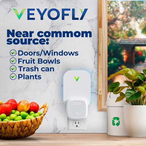 VEYOFLY kit con 4 unidades y 6 recambios para cobertura continua en el hogar