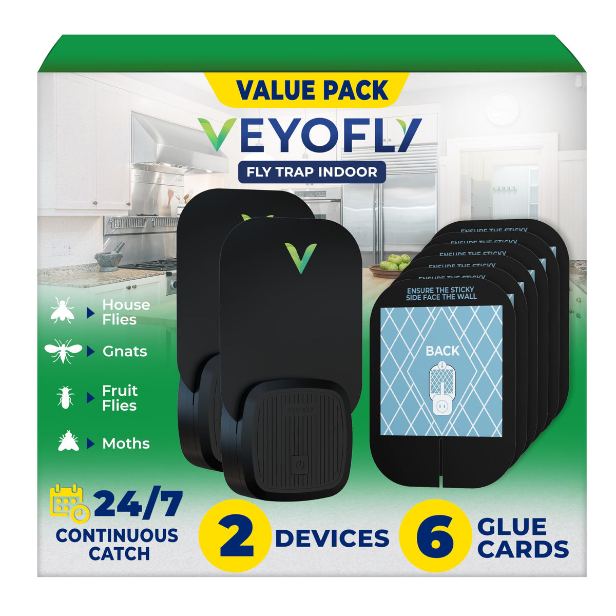 VEYOFLY dispositivo frontal mostrando diseño compacto y control fácil
