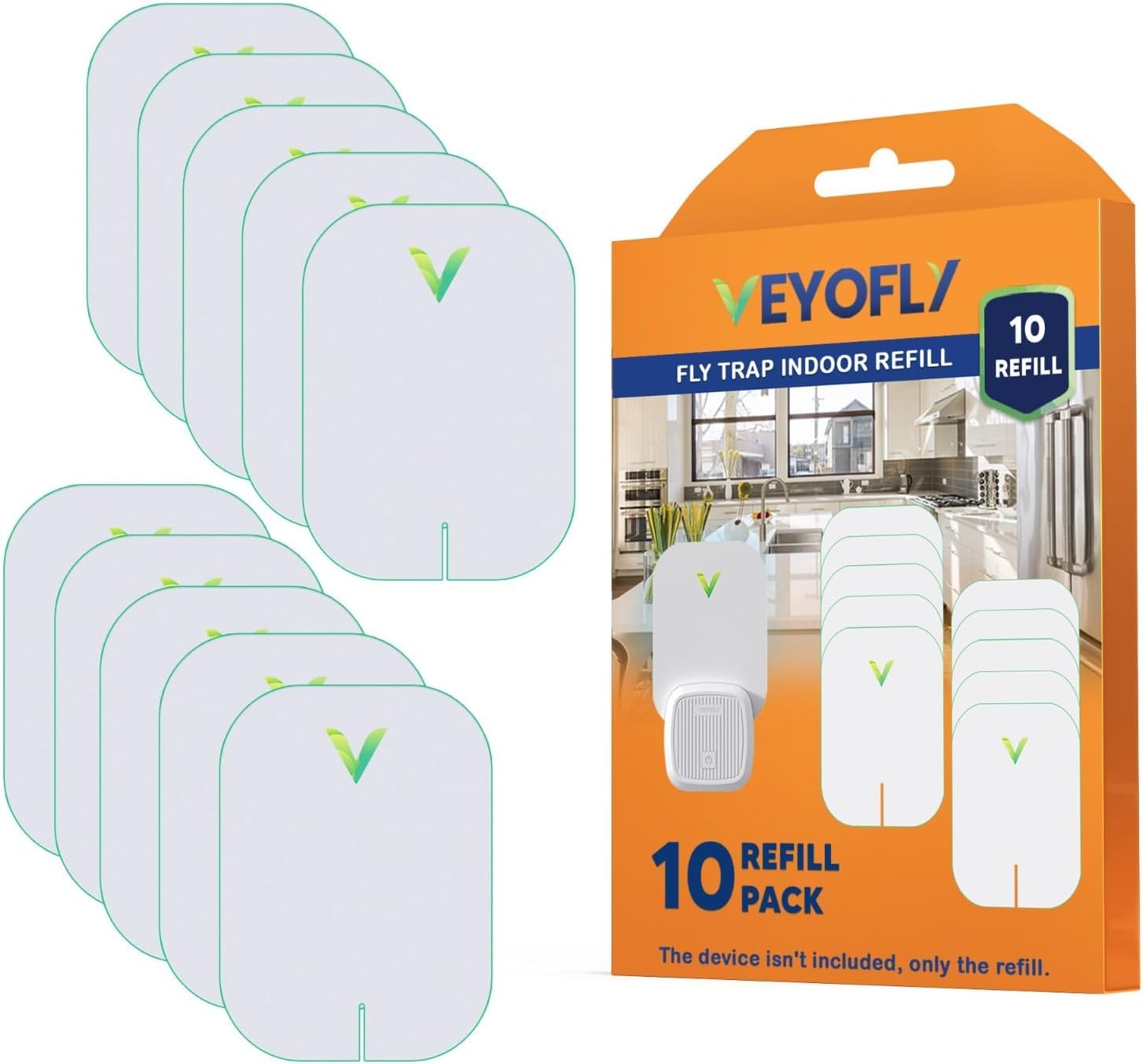 VEYOFLY empaque frontal 10 recambios muestra ahorro y compatibilidad