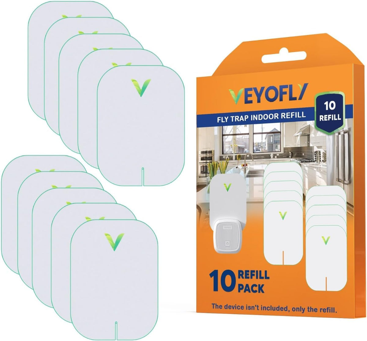 VEYOFLY empaque frontal 10 recambios muestra ahorro y compatibilidad