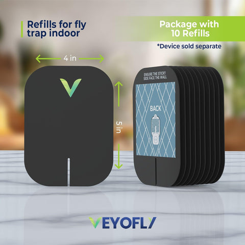 VEYOFLY detalle del adhesivo, captura fuerte sin olores ni químicos