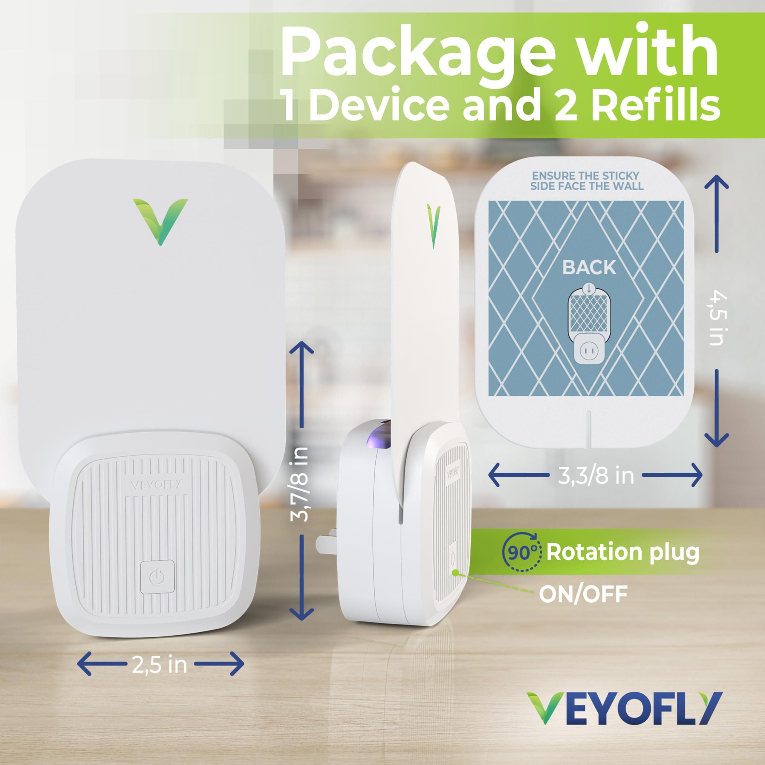 VEYOFLY paquete con dispositivo y dos recambios listo para instalar