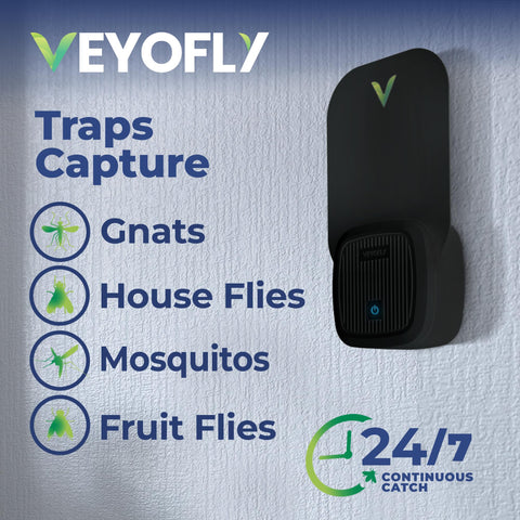 VEYOFLY detalle de tarjeta adhesiva con superficie pegajosa para captura